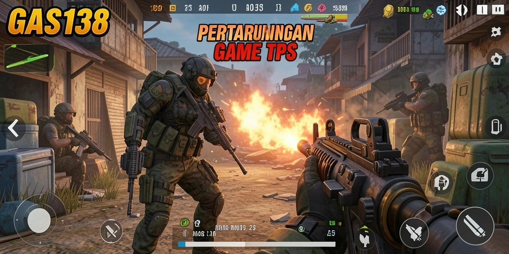 Gameplay GAS138 yang menegangkan dalam pertempuran TPS.