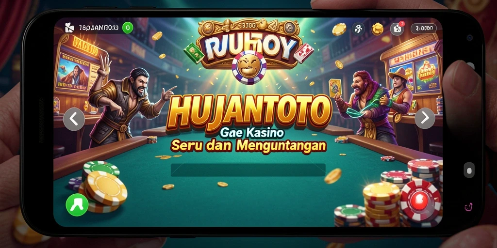 Tampilan menarik dari gameplay seru di HUJANTOTO.
