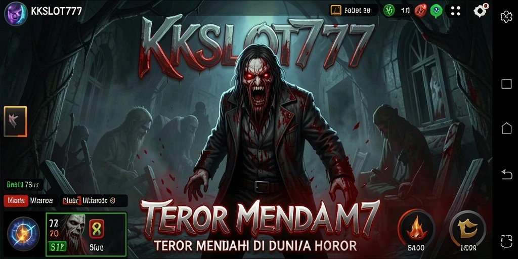 Screenshot KKSLOT777 menampilkan suasana mencekam dalam gameplay.