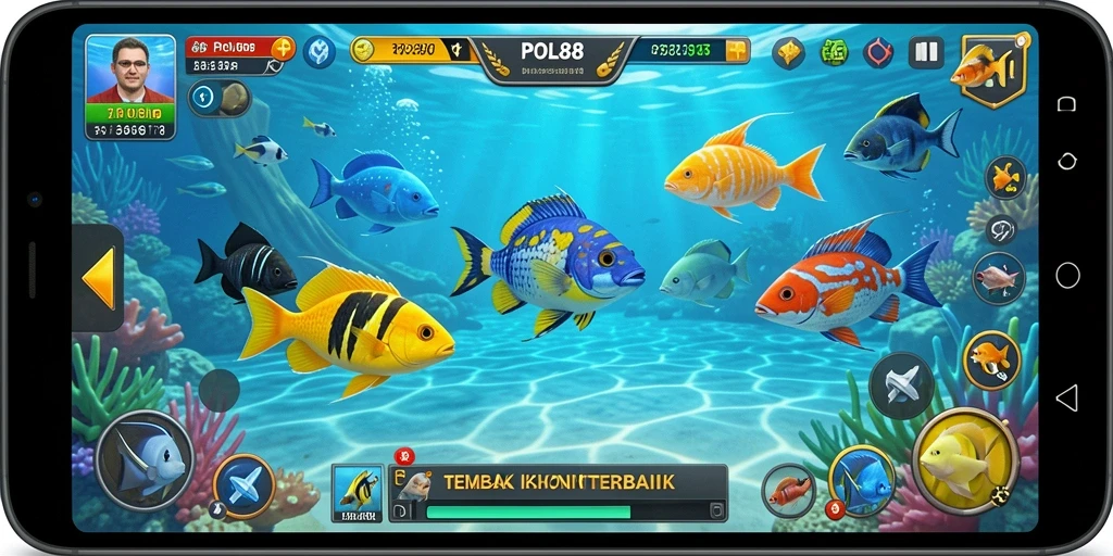 Visual menakjubkan dari gameplay Tembak Ikan POL88.