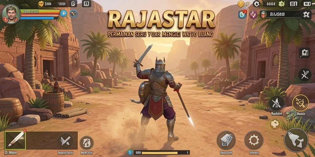 Tampilan gameplay seru dan menarik di RAJASTAR.
