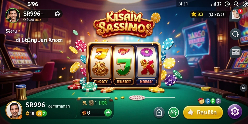 Tangkapan layar SR996 menampilkan aksi seru di meja permainan kasino.