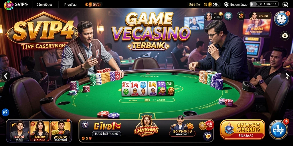 Tampilan menarik dari gameplay SVIP4 yang mendebarkan di Live Casino.