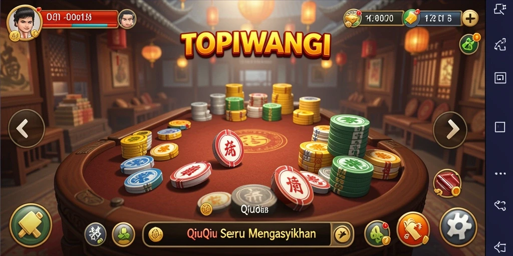 Tangkapan layar utama gameplay TOPIWANGI yang seru.
