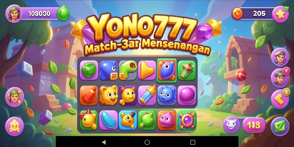 Tampilan menarik dari gameplay YONO777 yang penuh warna.